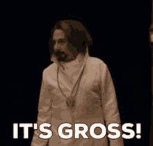 Man Dressed As Wizard Saying It's Gross GIF
