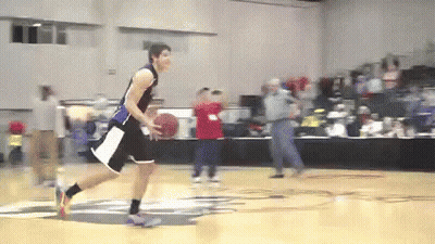 Man Dribbling Basketball GIF