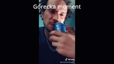 Man Drinking Can Gorecka Moment GIF