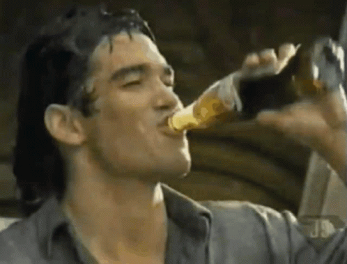 Man Drinking Coca Cola Bottle GIF