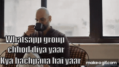 Man Drinking Coffee On Couch GIF