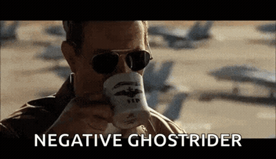 Man Drinking Cup Negative Ghostrider GIF