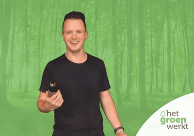 Man Drinking From Bottle Het Groen Werkt GIF