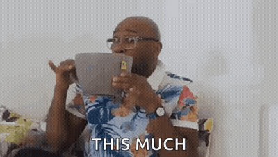 Man Drinking From Giant Coffee Mug On Couch GIF