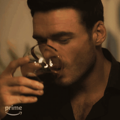 Man Drinking From Glass With Prime GIF