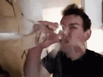 Man Drinking From Glass GIF