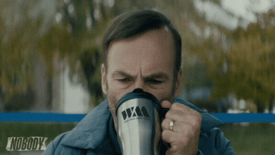 Man Drinking From Mug Saying Nobody GIF