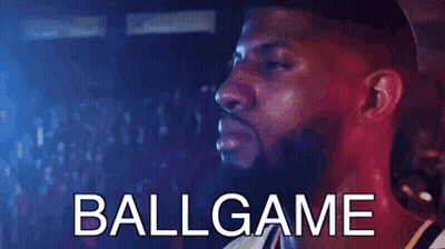 Man Drinking Gatorade Saying Ballgame GIF