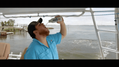 Man Drinking Lite Bottle GIF