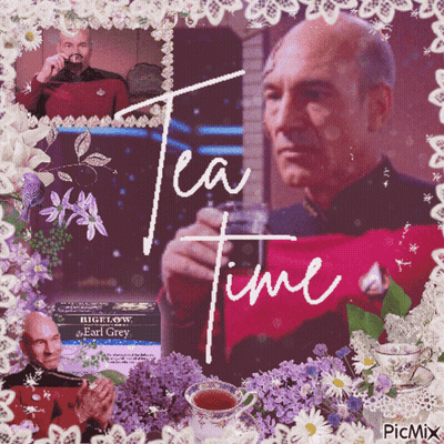Man Drinking Tea Saying Tea Time GIF