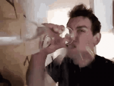 Man Drinking Water GIF