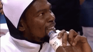 Man Drinking Water From Bottle With 35 GIF