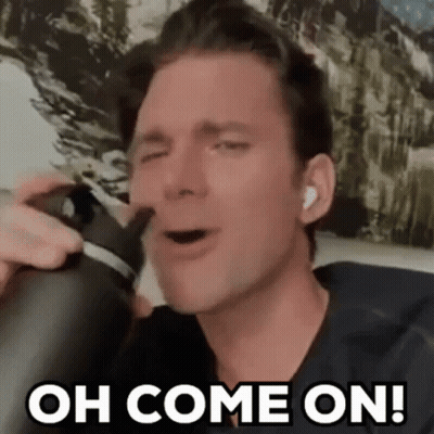 Man Drinking Water Funny Face GIF