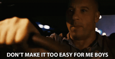 Man Driving At Night Says Don't Make It Too Easy For Me Boys GIF
