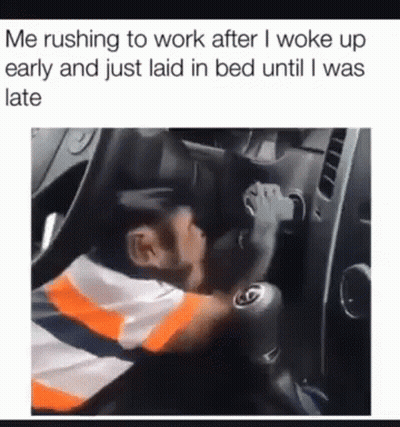 Man Driving Car Holding Soda Can GIF