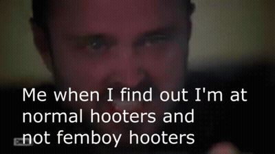 Man Driving Car I'm At Normal Hooters GIF