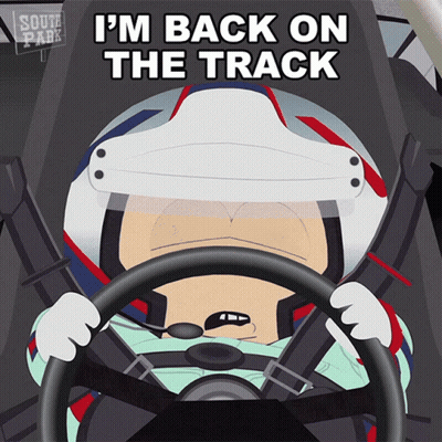 Man Driving Car I M Back On Track GIF