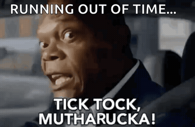 Man Driving Car Running Out Of Time Tick Tock Mutharucka GIF