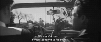 Man Driving Car Saying All I Am Is A Man GIF