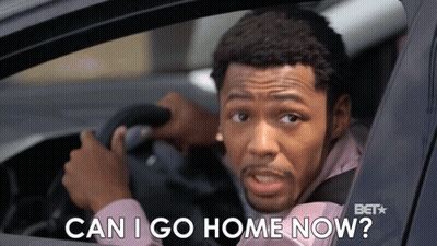 Man Driving Car Saying Can I Go Home GIF