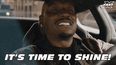 Man Driving Car Saying It's Time To Shine GIF