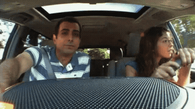 Man Driving Car Saying Sorry GIF