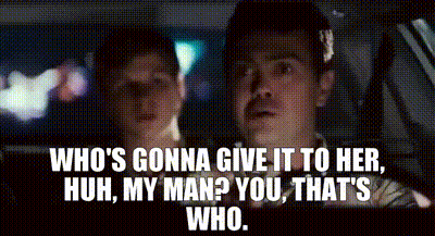 Man Driving Car Saying Who's Gonna Give It To Her GIF