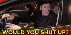 Man Driving Car Shut Up Baby I Know It GIF