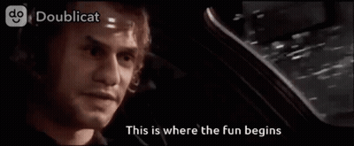 Man Driving Car This Is Where The Fun Begins GIF