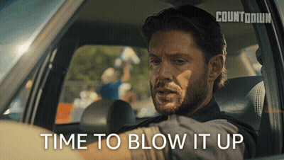 Man Driving Car Time To Blow It Up GIF