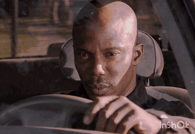 Man Driving Car With Inshot Watermark GIF