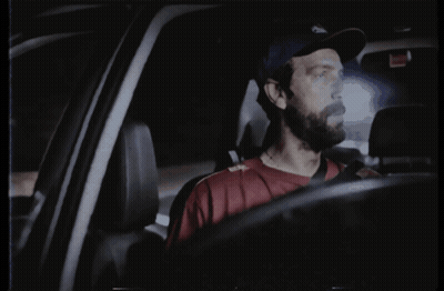 Man Driving Car With Need Delivery GIF