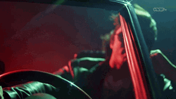 Man Driving Fast Car  In Slow Motion GIF