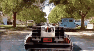 Man Driving Honda On Desert Road At Night GIF