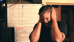 Man Ear Plugs And Moan After A While GIF