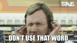 Man Ear Plugs To Avoid Hearing Word He Hate  GIF