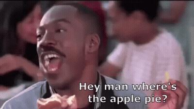 Man Eating Apple Pie Saying Where's The Pie GIF