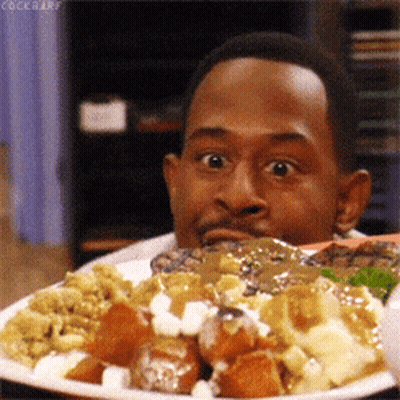 Man Eating Food Cockbarf GIF