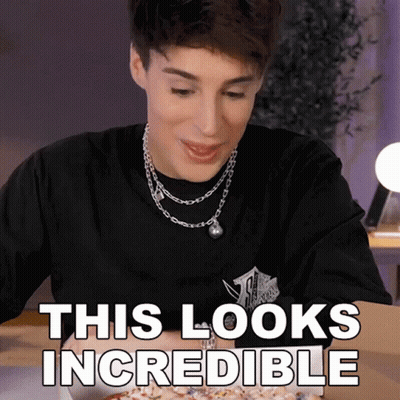 Man Eating Pizza This Looks Incredible GIF