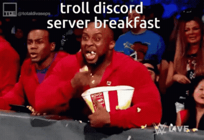 Man Eating Popcorn Troll Discord Server Breakfast GIF