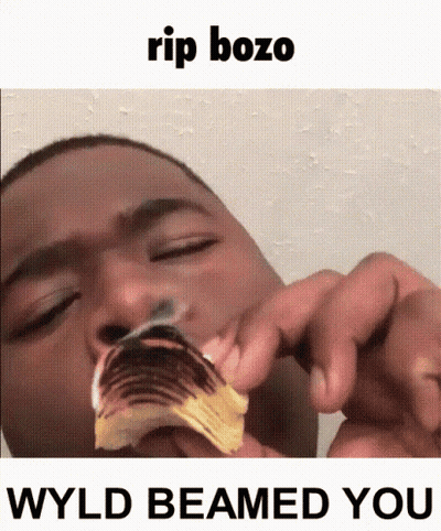 Man Eating Potato Chip With Eyes Closed Rip Bozo GIF