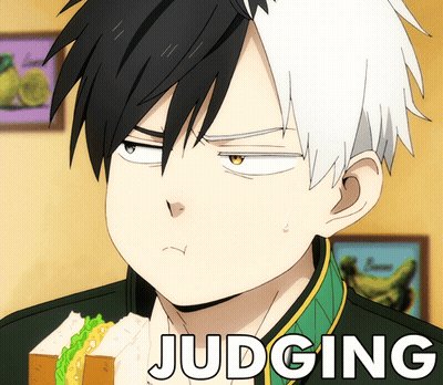 Man Eating Sandwich Saying Judging GIF