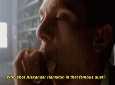 Man Eating Sandwich Who Shot Alexander Hamilton GIF