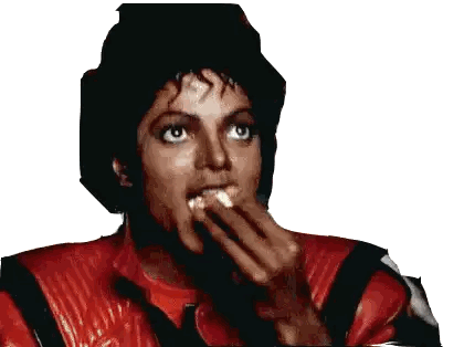 Man Eating Something In Red Jacket Sticker