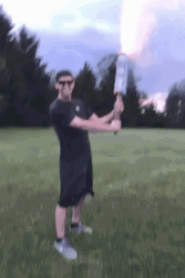 Man Enjoy Holding Firecracker GIF