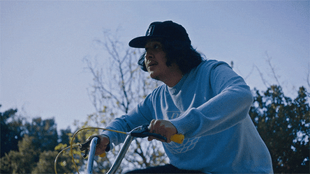 Man Enjoy Sunny Day Biking GIF