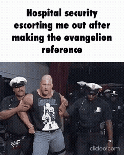 Man Escorted By Two Police Officers In Black Tank Top GIF