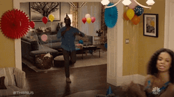 Man Excited Entering The Room Ready To Party GIF