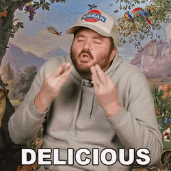 Man Explaining Delicious Meal GIF