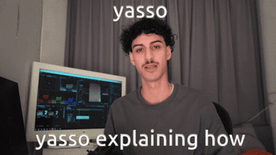Man Explaining Yasso In Front Of Computer GIF